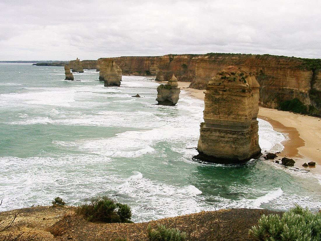 The Twelve Apostles along the Great Ocean Road